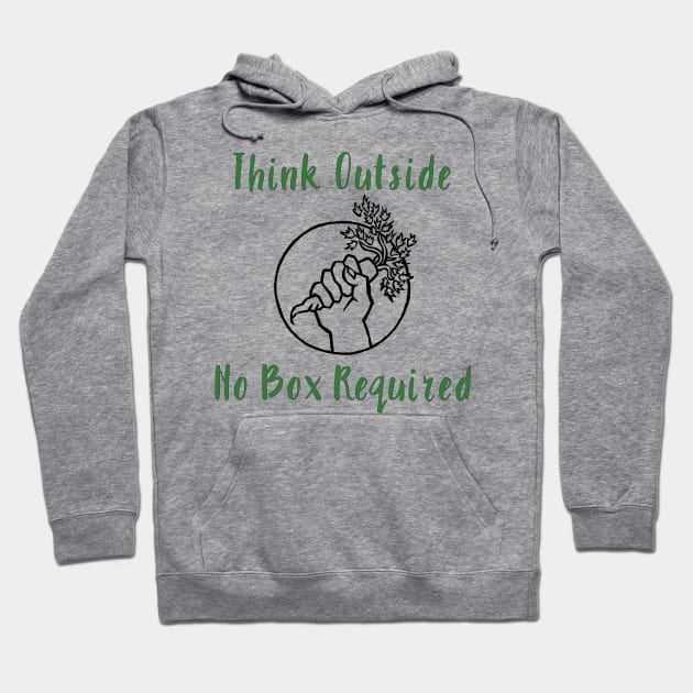 Think outside. No box required. Hoodie by Fiondeso